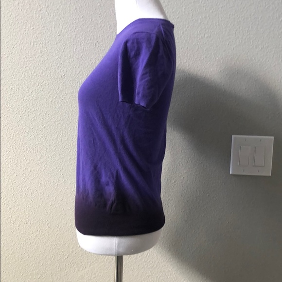 Theory Sz s purple ombré shirt - Picture 2 of 7